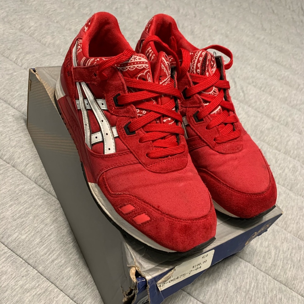 Red Bandana Gel III ASICS sz 10.5